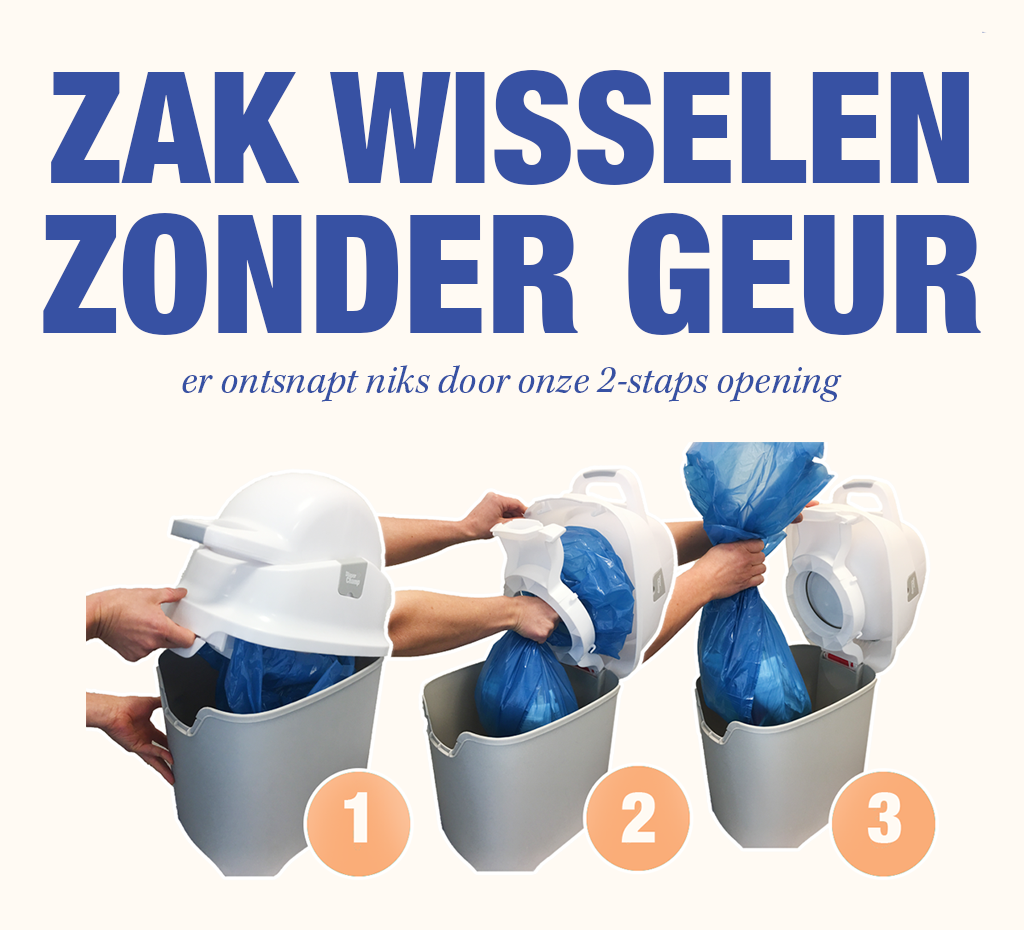 DiaperChamp ONE Standaard - Silver