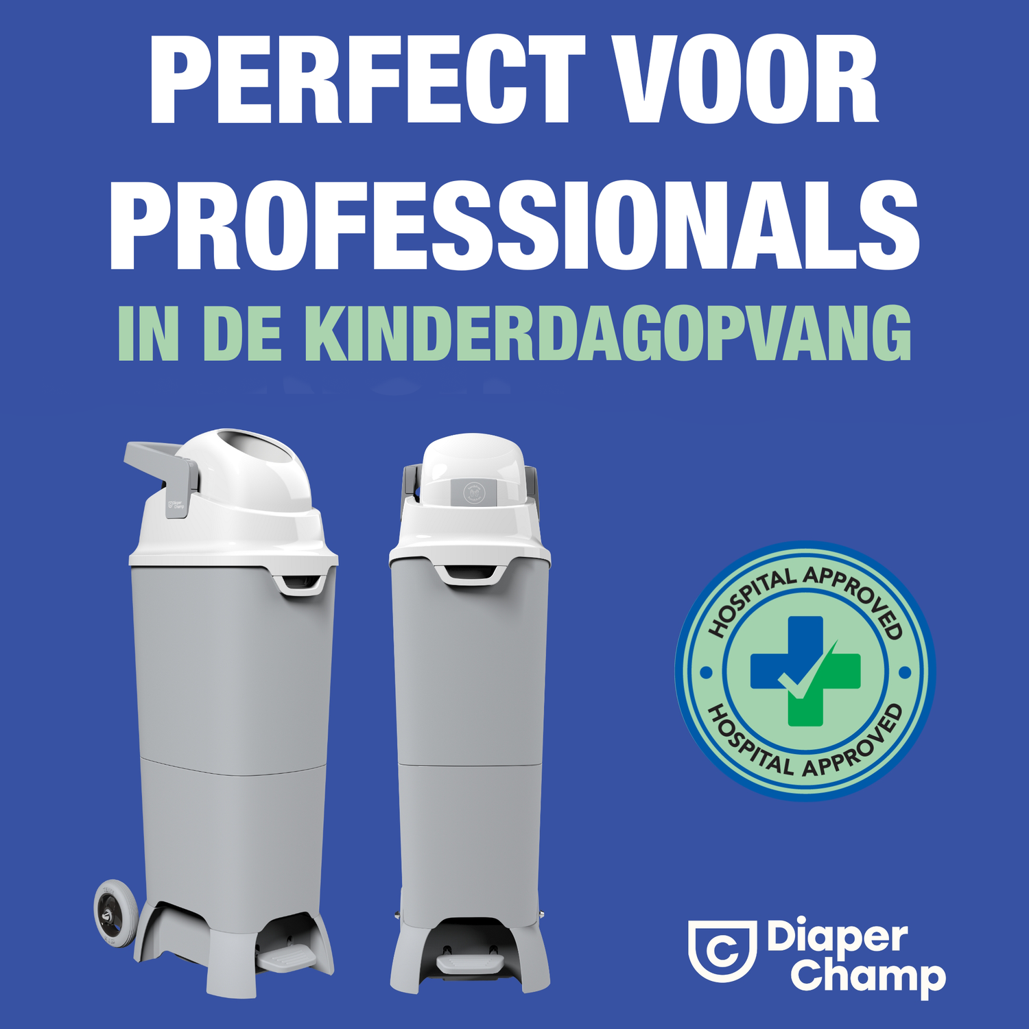 DiaperChamp ONE Maxi Handsfree - Silver