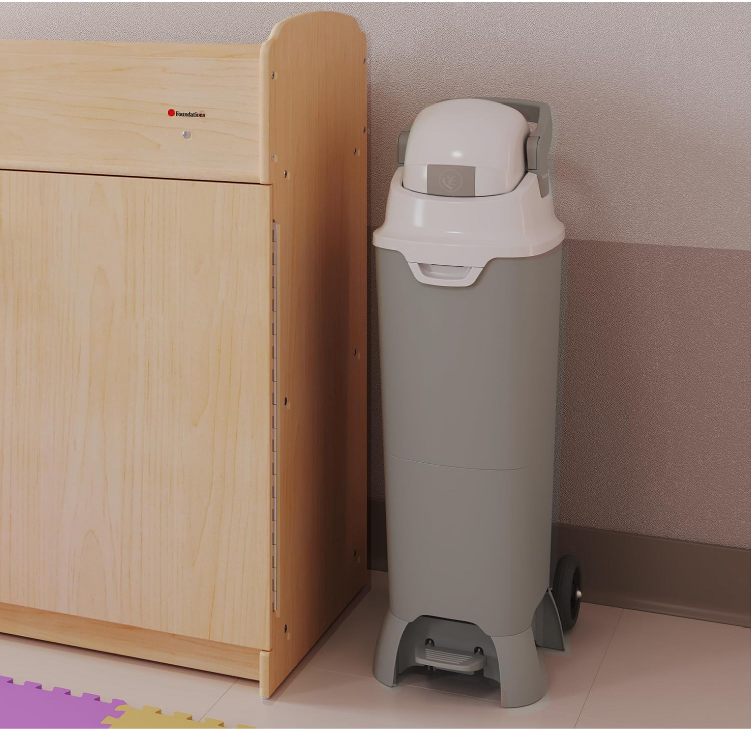 DiaperChamp ONE Maxi Handsfree - Silver