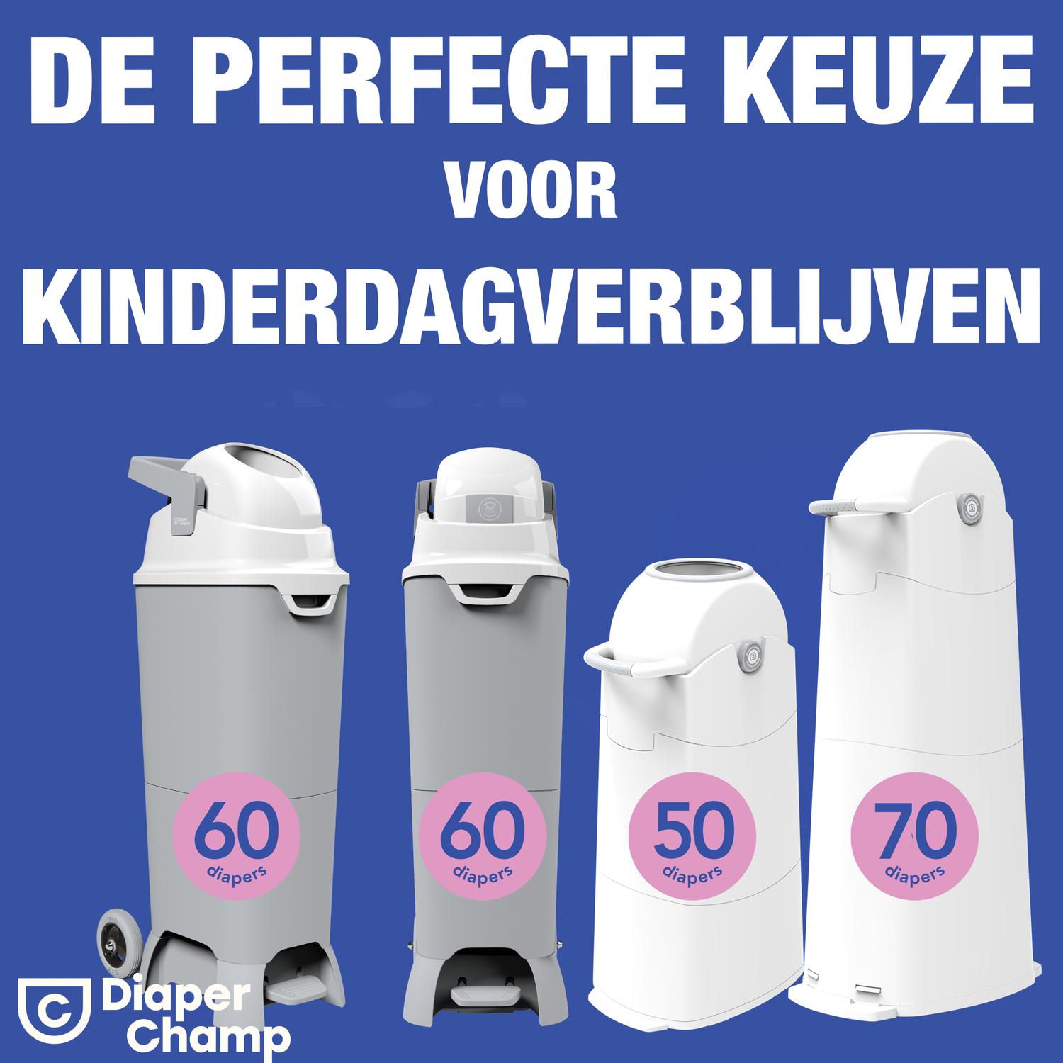 DiaperChamp ONE Maxi Handsfree - Silver