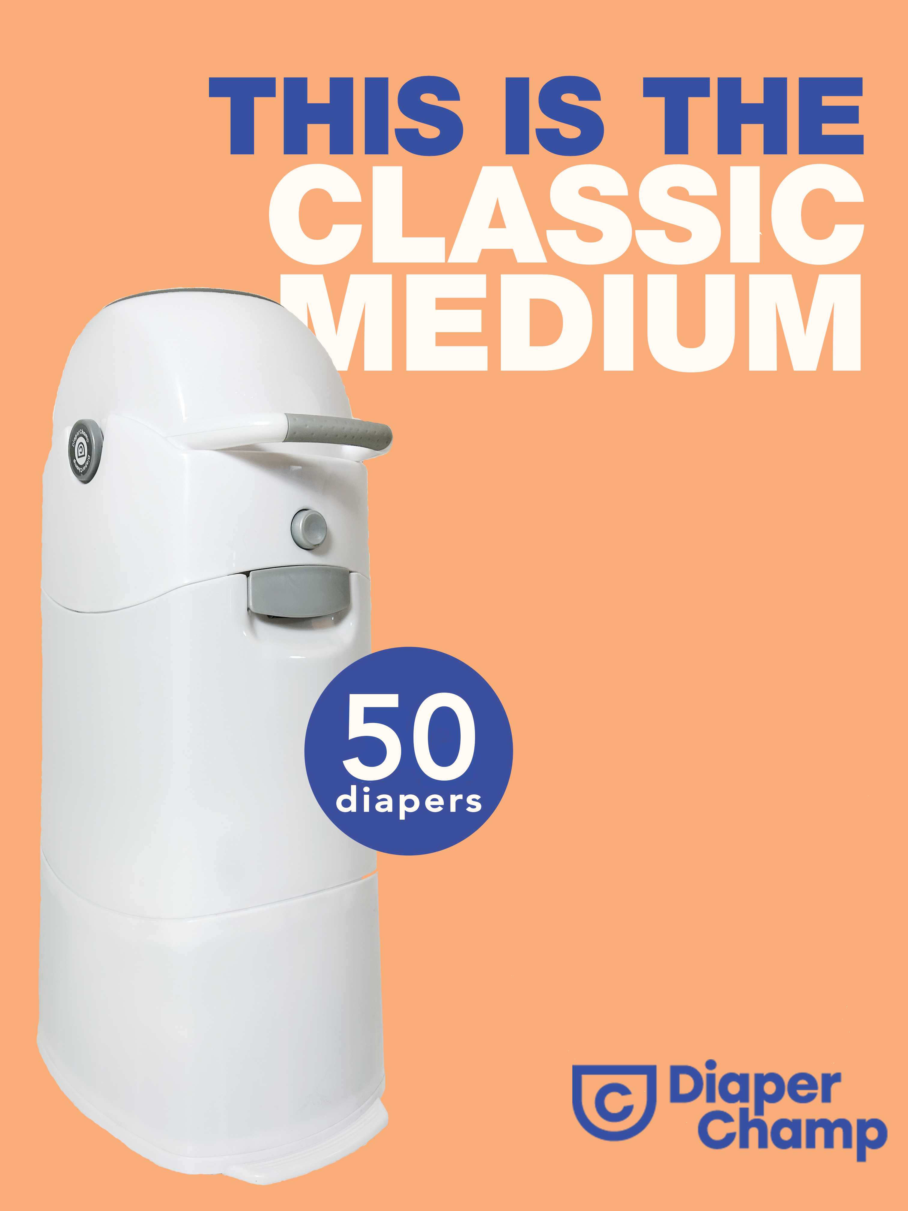 DiaperChamp Classic - Medium - Duopack (2 stuks)