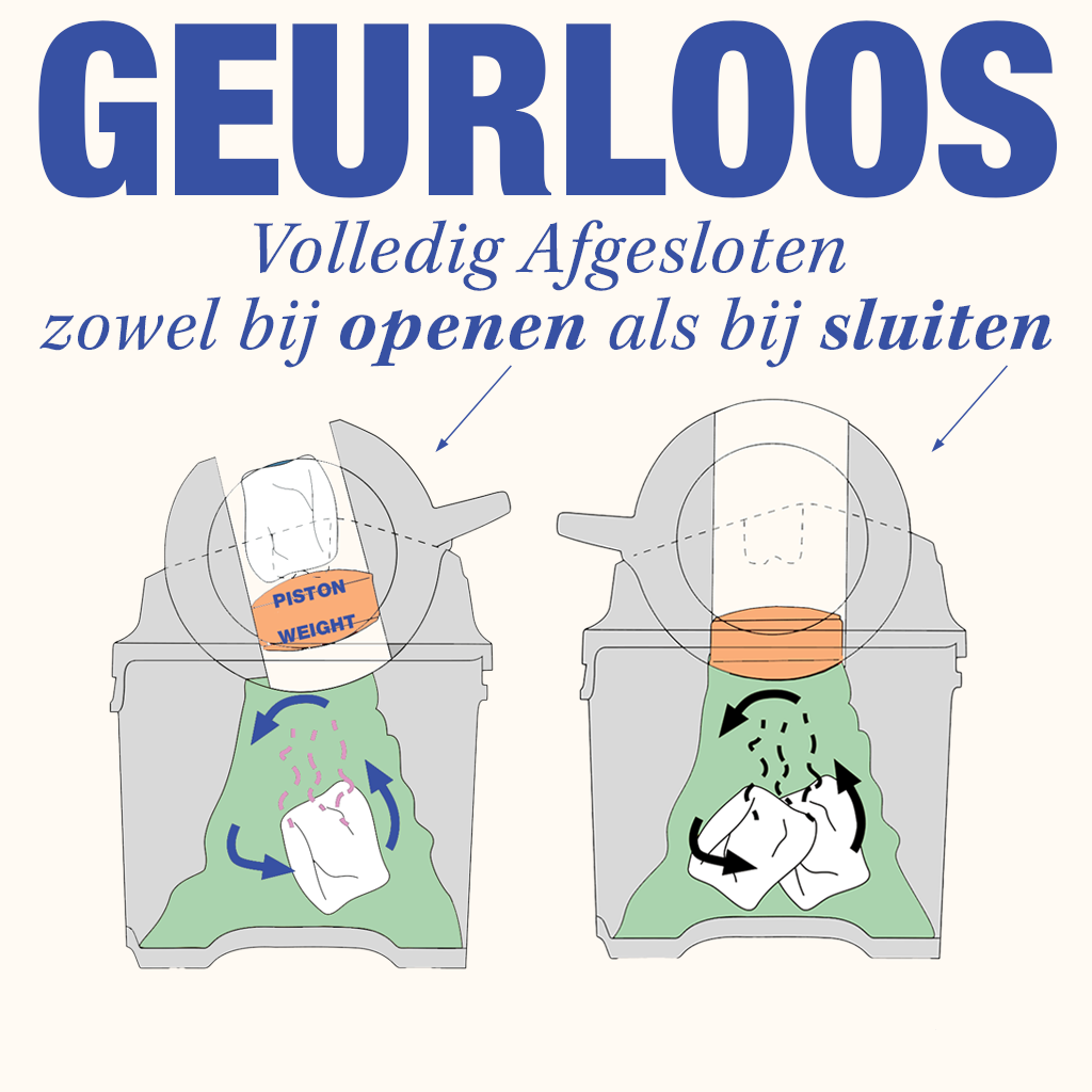 DiaperChamp ONE Standaard - Silver