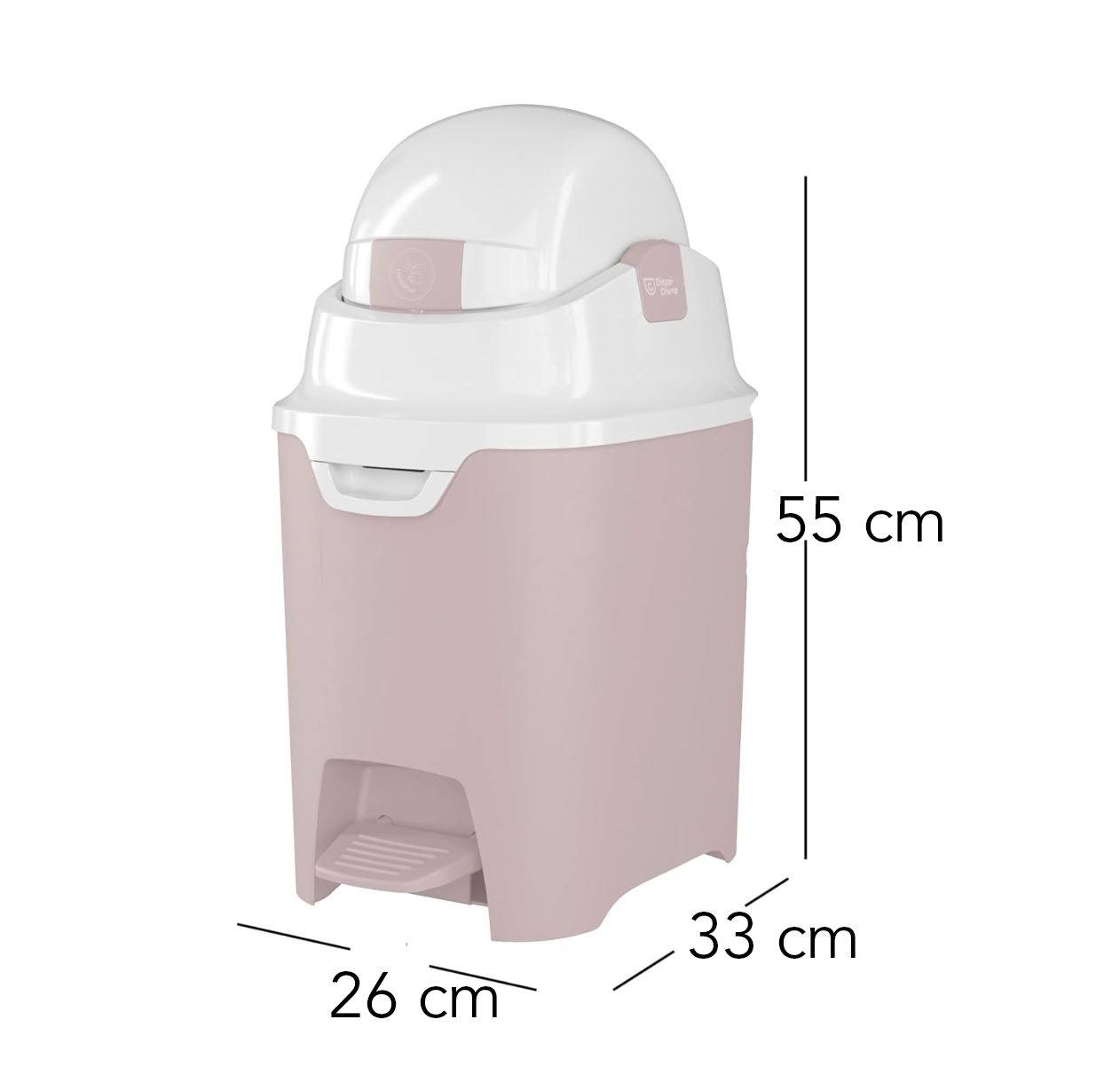 DiaperChamp ONE Handsfree Standard - Old Pink