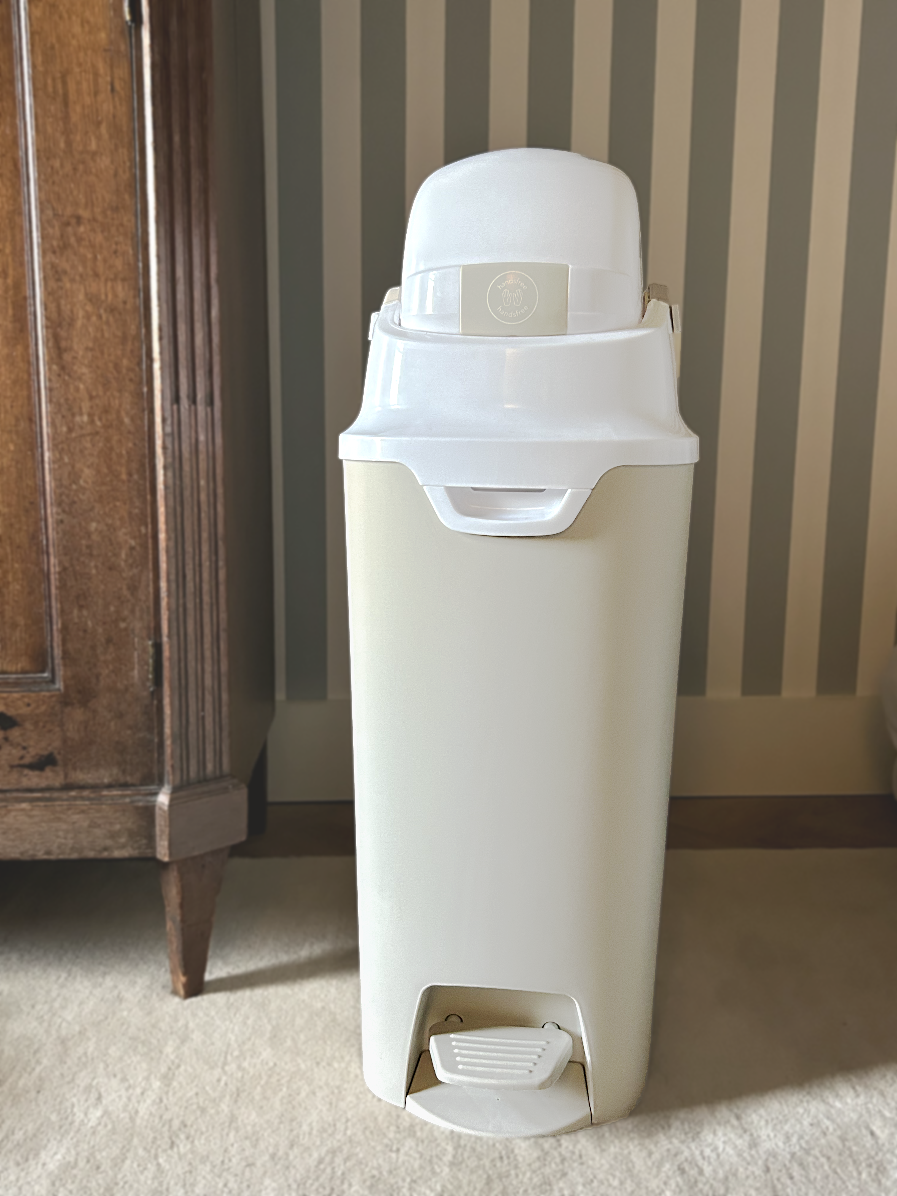 DiaperChamp ONE Handsfree Medium - Clay Sand (incl. 10 gratis ECO-zakken)