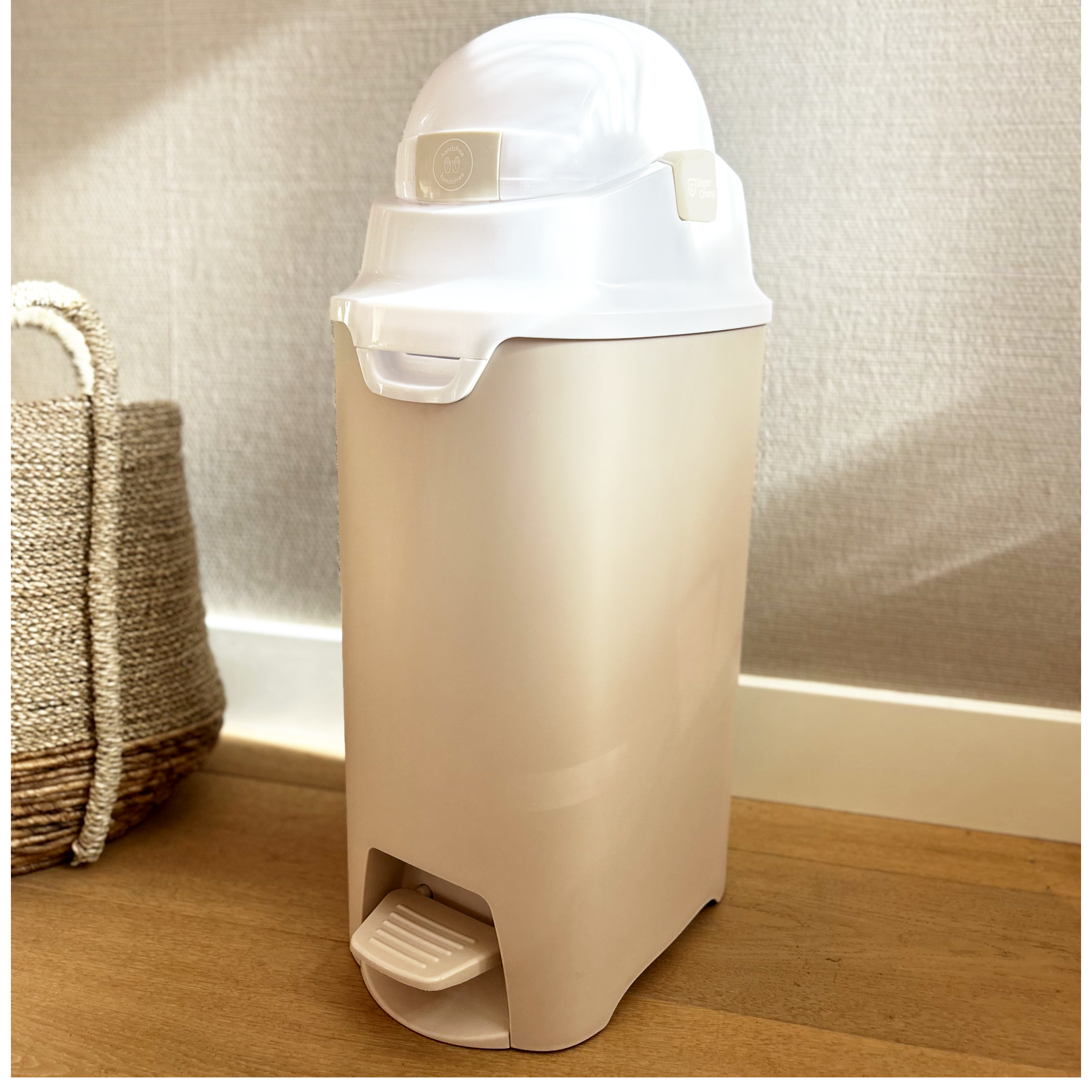 DiaperChamp ONE Handsfree Medium - Clay Sand (incl. 10 ECO BAGS for free)