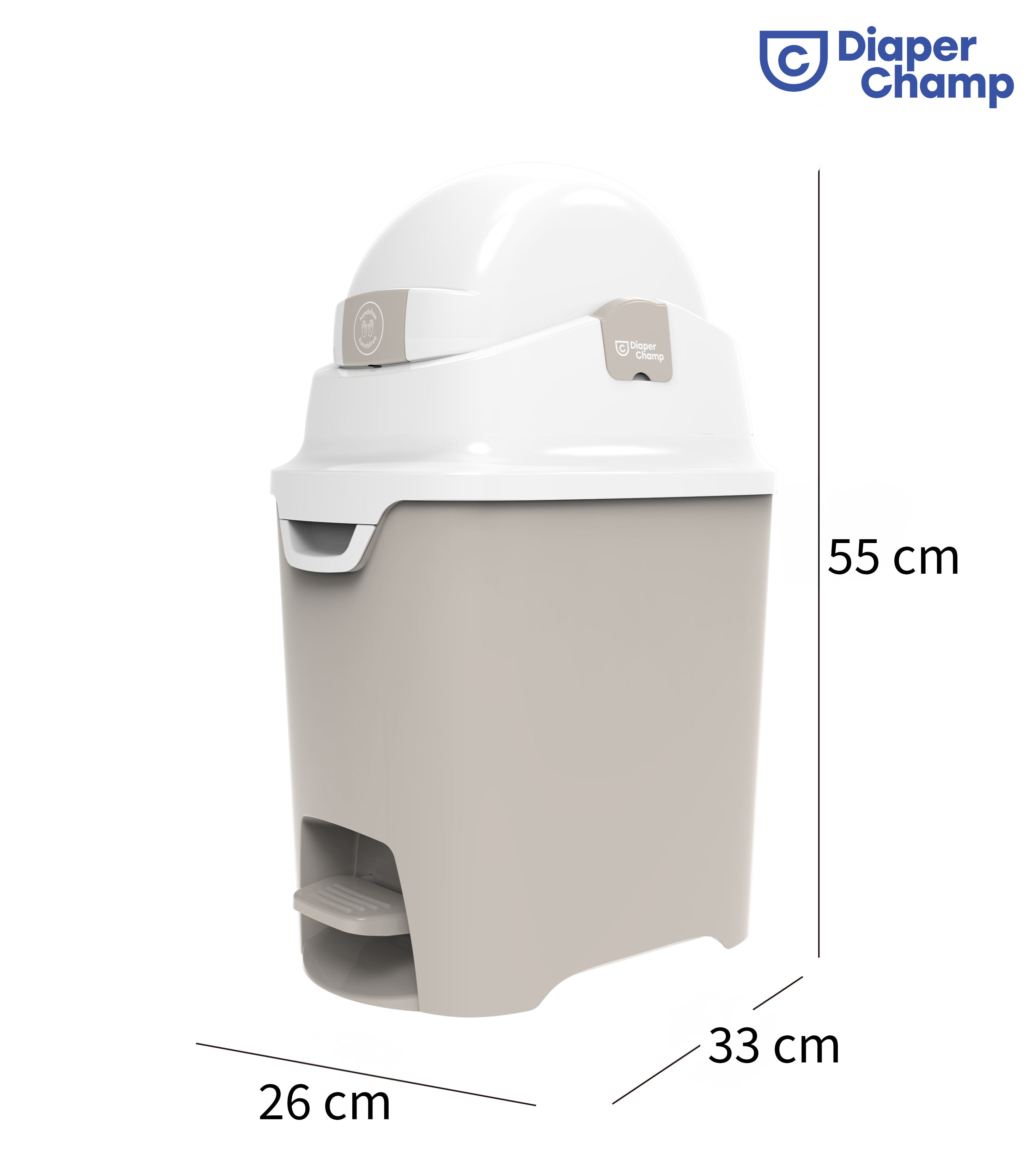 DiaperChamp ONE Handsfree Standard - Clay Sand