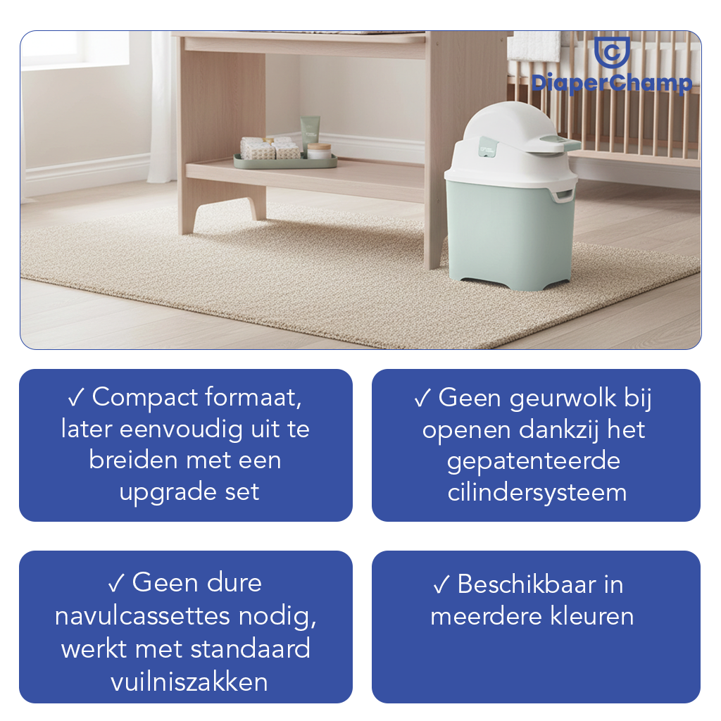 DiaperChamp ONE Standaard - Lichtgroen