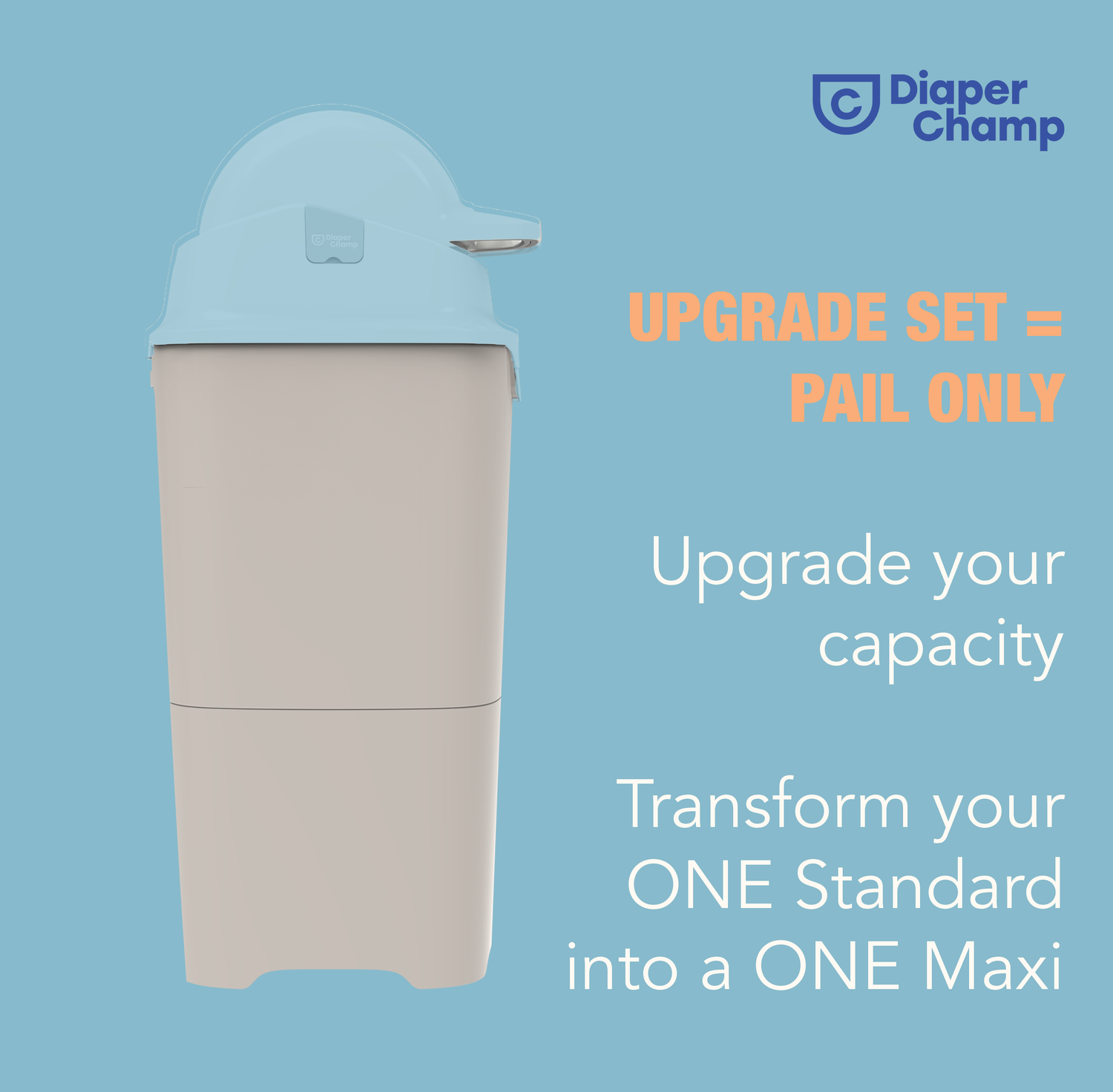 DiaperChamp ONE Upgrade Set (PAIL ONLY) - Clay Sand