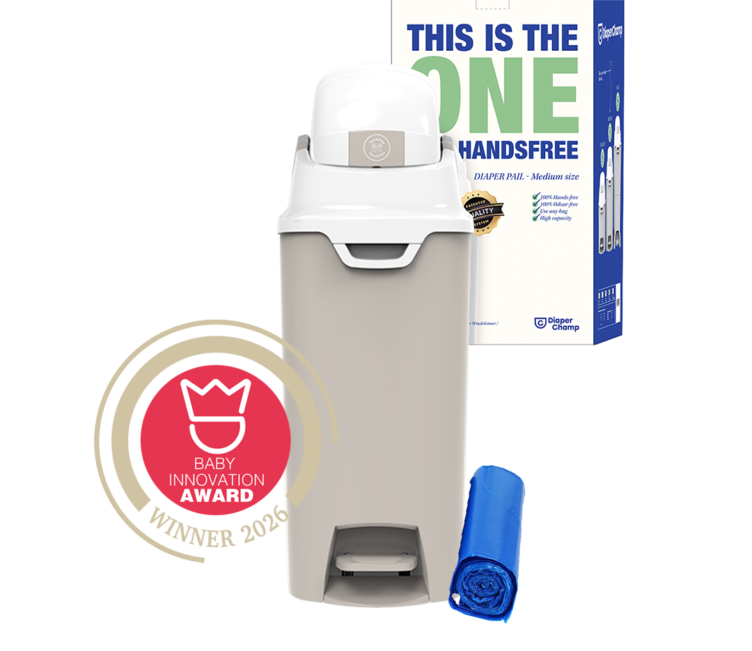 DiaperChamp ONE Handsfree Medium - Clay Sand (incl. 10 gratis ECO-zakken)