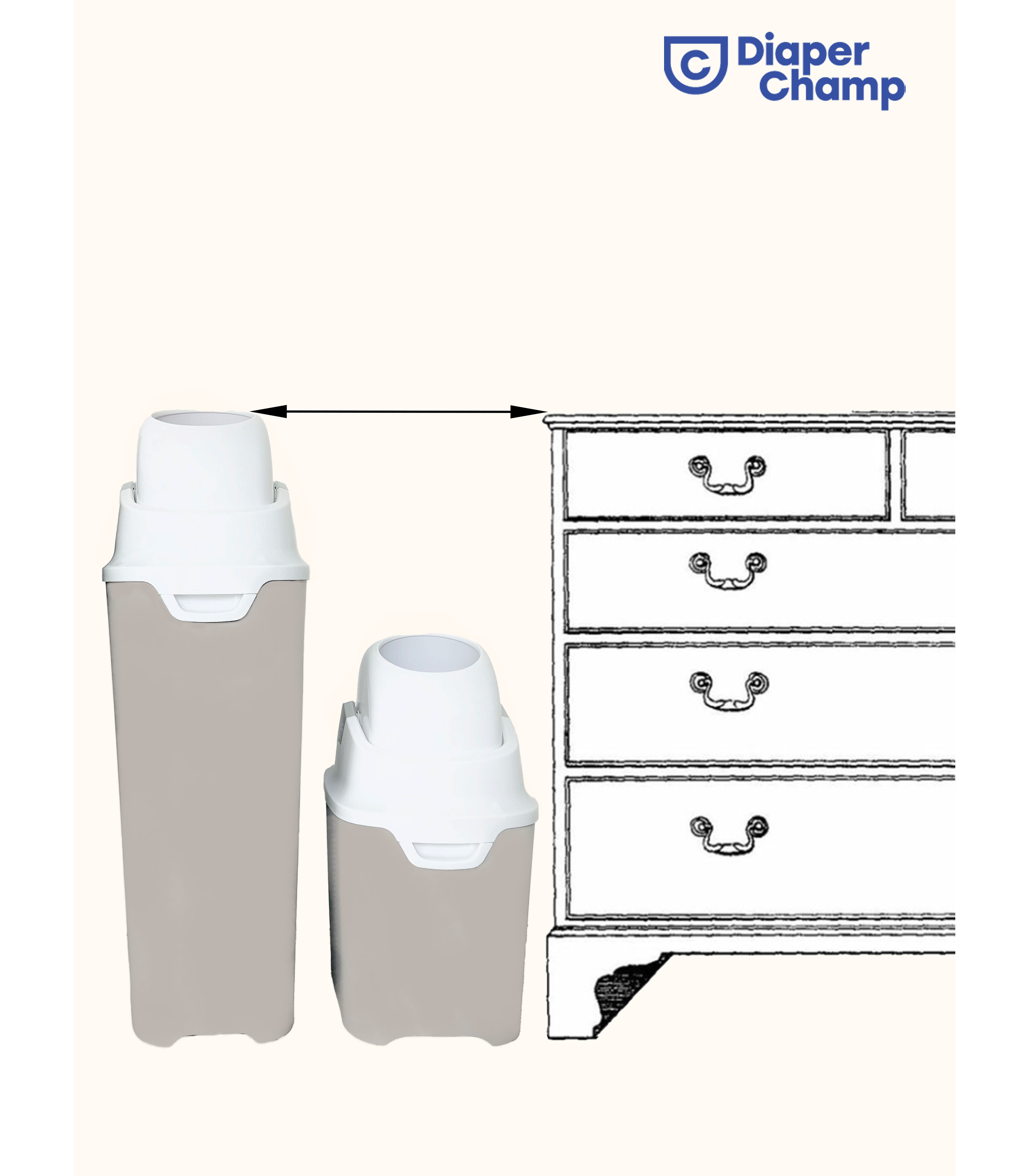 DiaperChamp One Standard - Clay Sand