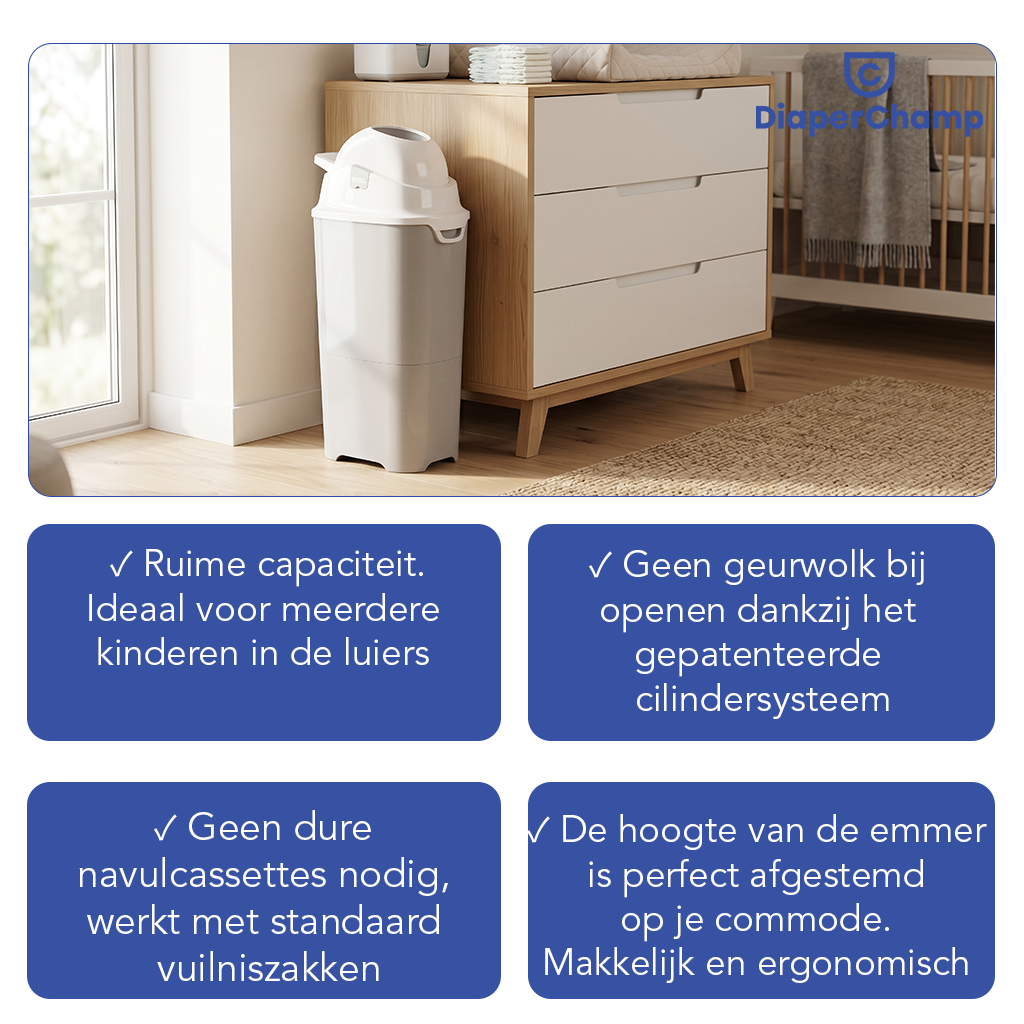 DiaperChamp ONE Maxi - Silver