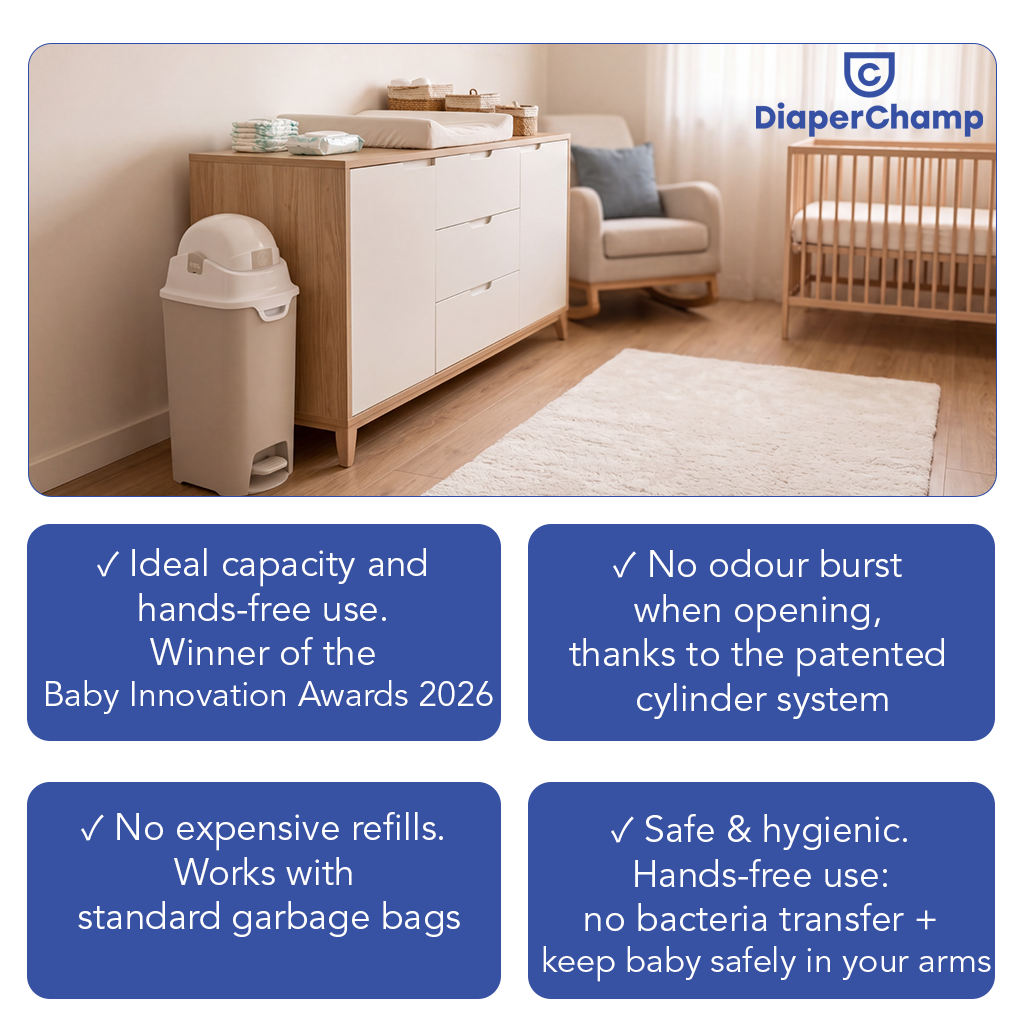 DiaperChamp ONE Handsfree Medium - Clay Sand (incl. 10 gratis ECO-zakken)