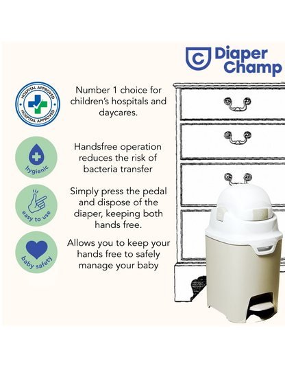 DiaperChamp ONE Handsfree - Clay