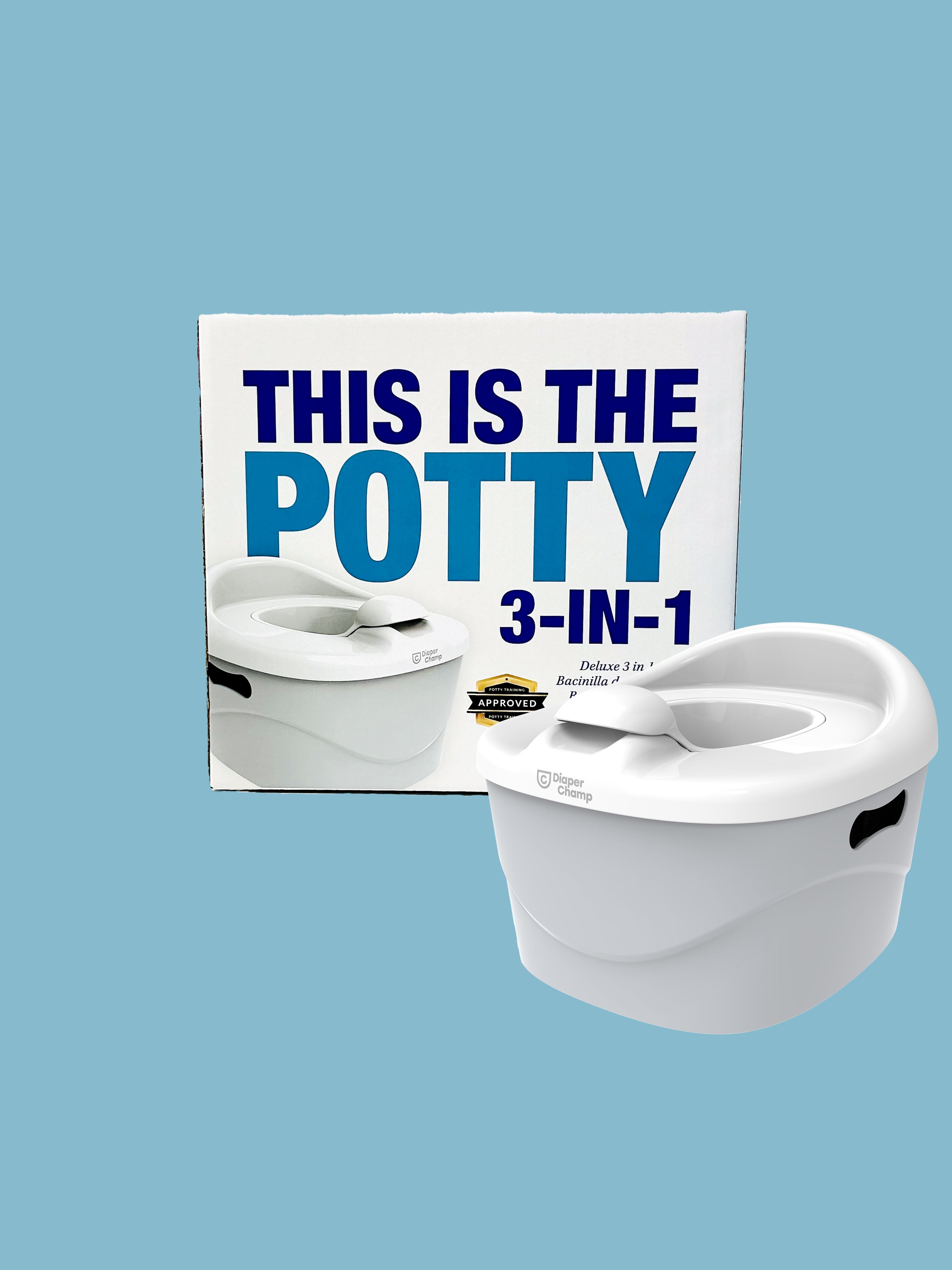 DiaperChamp 3-in-1 Potty - Clay