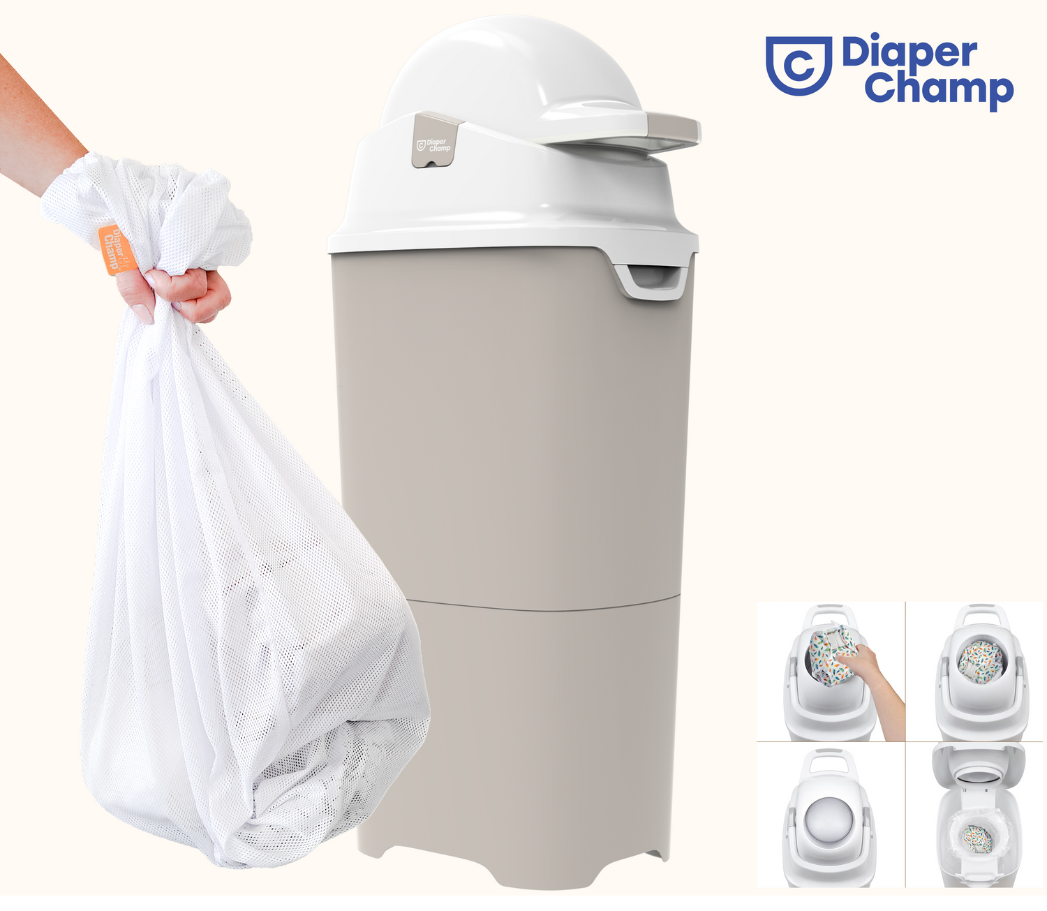 DiaperChamp ONE Laundry Bag Set (2 bags) - 70cm